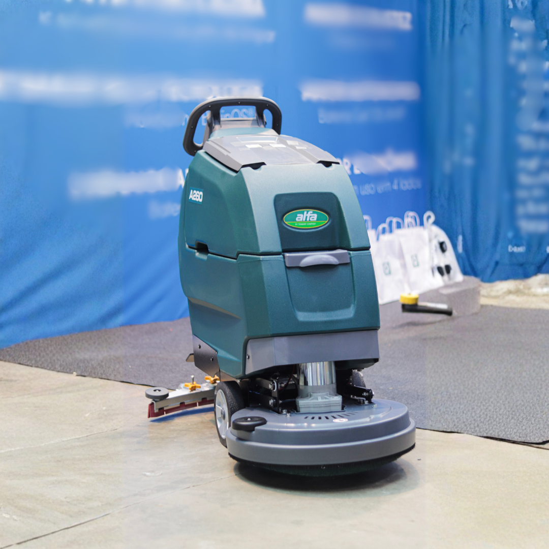 Lavadora de pisos A260 em exposição